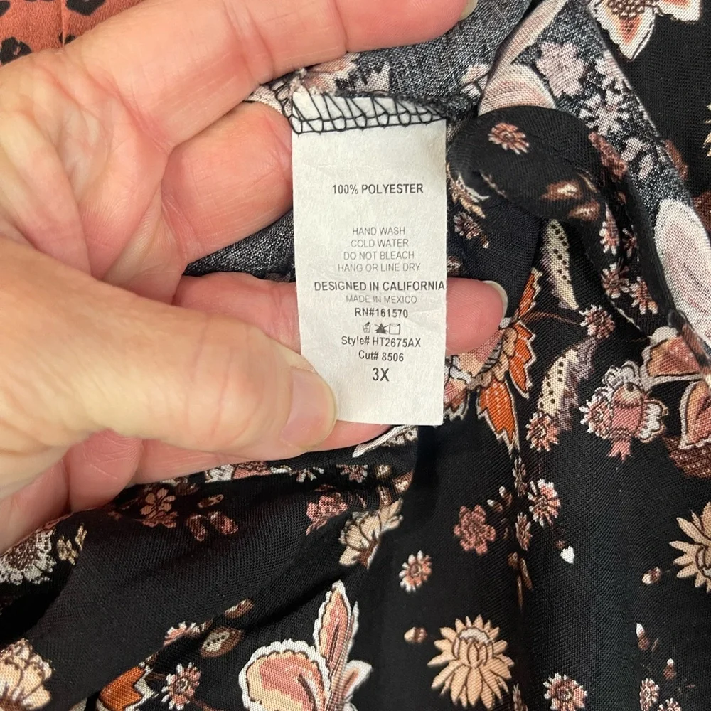 Haplics Elegant Floral and Leopard Print Blouse‎ - Picture 9 of 9